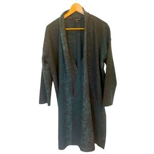Cozy EILEEN FISHER Shades of Green Wool Duster S/M